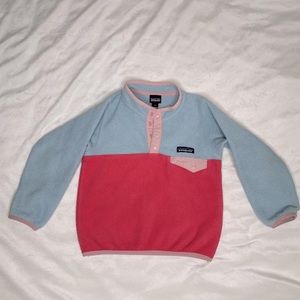 Patagonia Synchilla 4T Pullover  Light Blue and Pink